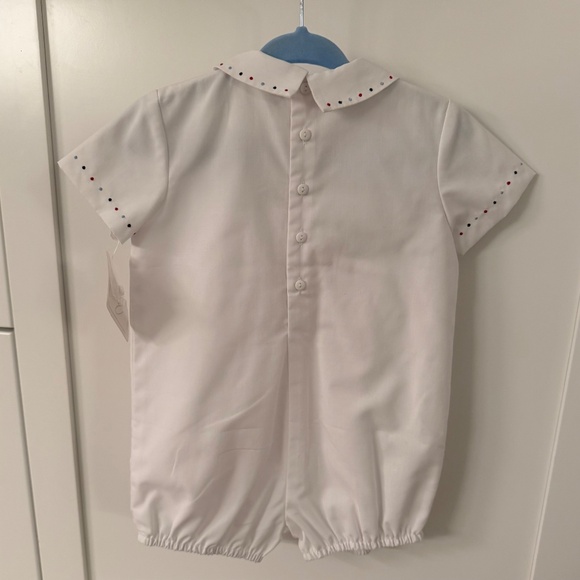 Sarah Louise/Dani Romper Bubble Red, White and Blue, 12M, NWT - Picture 3 of 5